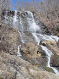 Amicalola falls from the bridge