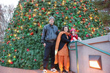 Us in front of Christmas tree