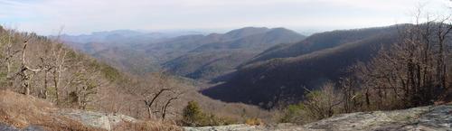 Panoramic view of Georgia mountains using Photovista
