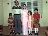 Fowzi, Dad, Mom, Munira, me in Libya