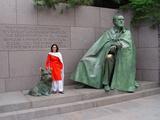 Amber at FDR Memorial