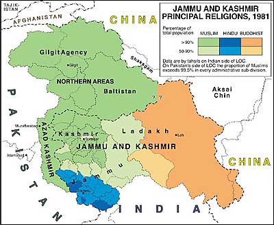 in the Kashmir valley,