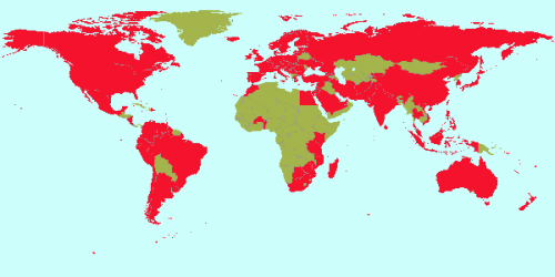 Visitors from all over the world